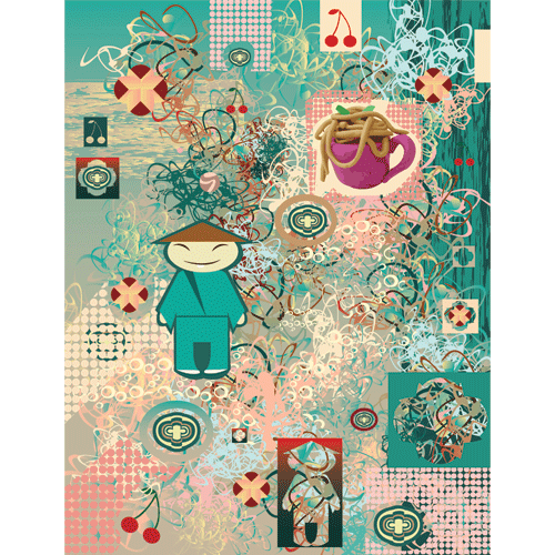 Child with patterns
